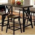 thumbnail image 2 of Furniture of America Deonne Industrial Pub Table, Weathered Medium Oak, 2 of 7