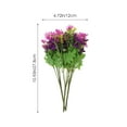 thumbnail image 2 of unbranded 3Ud Ramo De Margaritas Artificiales Moradas Para De Hogar Y Bodas, 2 of 6