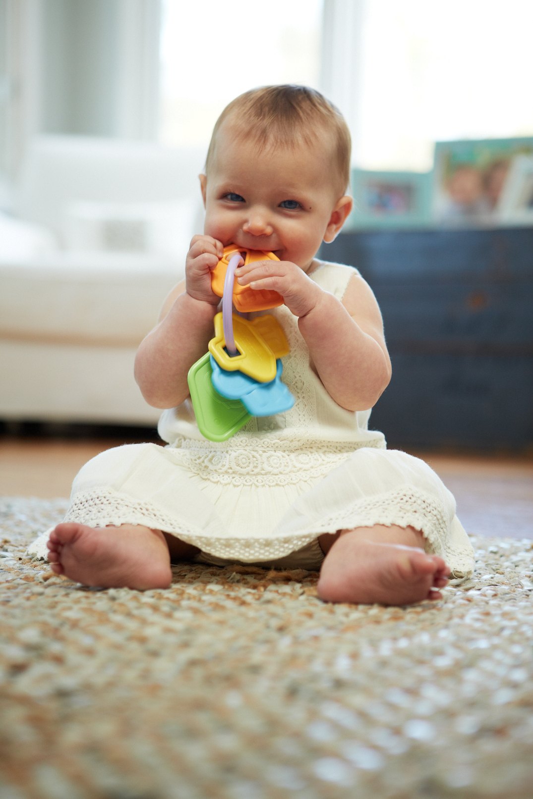 Green Toys Eco-Friendly Baby Teether, Multicolor, 4 Piece Count