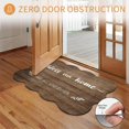 thumbnail image 3 of Scalloped Door Mat 20"×31.5" Bless Our Absorbent Door Mat Outside Entrance Home and All Who enter Low-Profile Non Slip Front Rug for Kitchen Bathroom Bedroom, 3 of 9