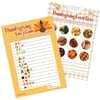 Thanksgiving Game Bundle - Emoji Guessing Game and Thanksgiving Food Quiz - 25 Dual-Sided Game Cards - Distinctivs