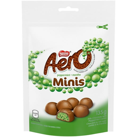 Chocolat au lait NESTLÉ® AERO® Minis Menthe Sachet de 135 g 135 GR