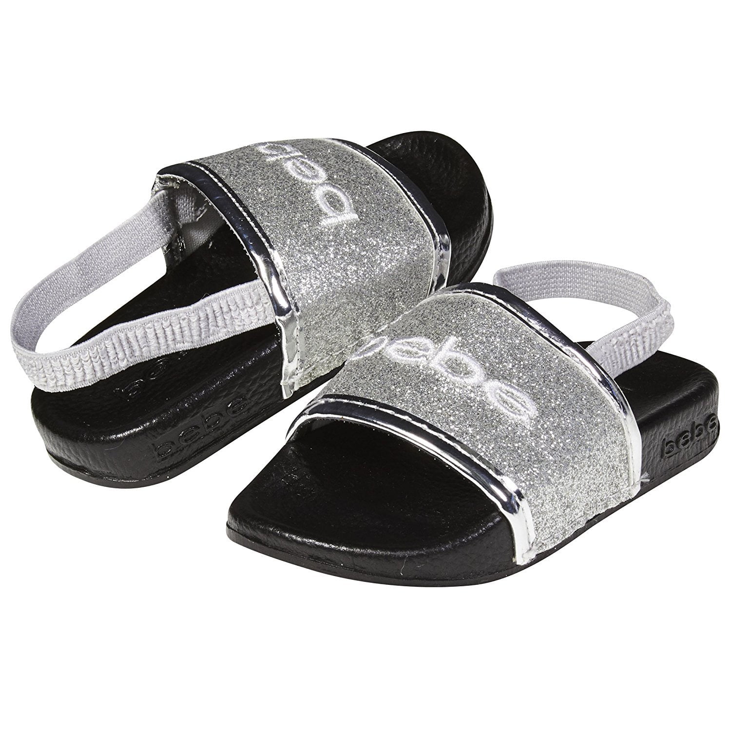bebe sparkle slides