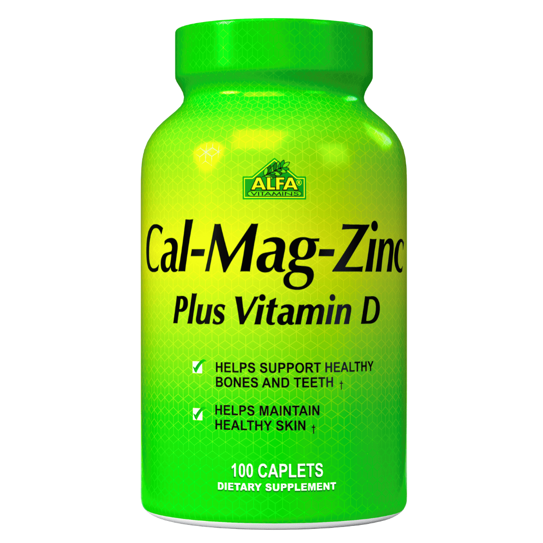 Calcium Magnesium Zinc Plus Vitamin D by Alfa Vitamins Calcium