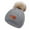 Gray, variant on Knitted Hat for Kids Winter Hat for Boys Winter NEW 1-11 Years Old For Girls Boys Kids Winter Beanie Hat Warm Knit Thick Ski Cap With Fluff