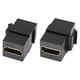 thumbnail image 1 of Keystone a compatible con HDMI para panel de salida de placa de pared negro, 1 of 8