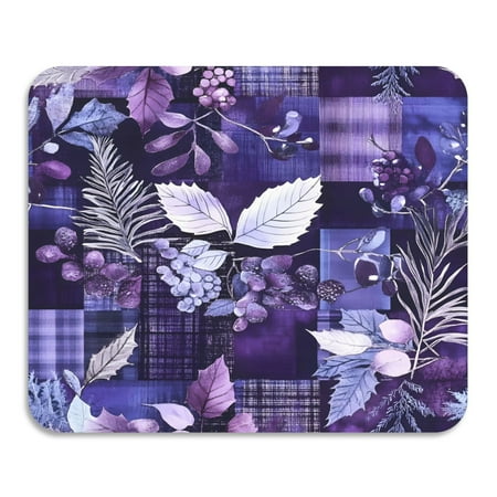 

ALAZA Dish Drying Mat for Kitchen Leaves Berries Pattern Counter Absorbent Draining Pad 19.7 x15.7