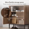 thumbnail image 4 of Uboti Sideboard Buffet Cabinet with Fluted Panel Doors and 2 Drawers, Adjustable Shelves for Kitchen, Living Room, Hallway, Entryway (Single), 4 of 8