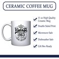 thumbnail image 3 of Crown Vintage 1963 60 Years Of Being Awesome Ceramic Coffee Mug 60th Birthday Gift For Him Her Sixty and Fabulous, 3 of 6