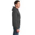 thumbnail image 3 of Port & Company Essential Fleece Pullover Hooded Sweatshirt-L (Charcoal), 3 of 6