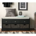 thumbnail image 2 of Newboti Furniture Homes Collection Wood Storage Bench with 3 Drawers and 3 Baskets 53860, 2 of 8