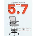 thumbnail image 4 of BestOffice Ergonomic Office Chair, Lumbar Support, Swivel Rolling for Men, Women(Grey), 4 of 6
