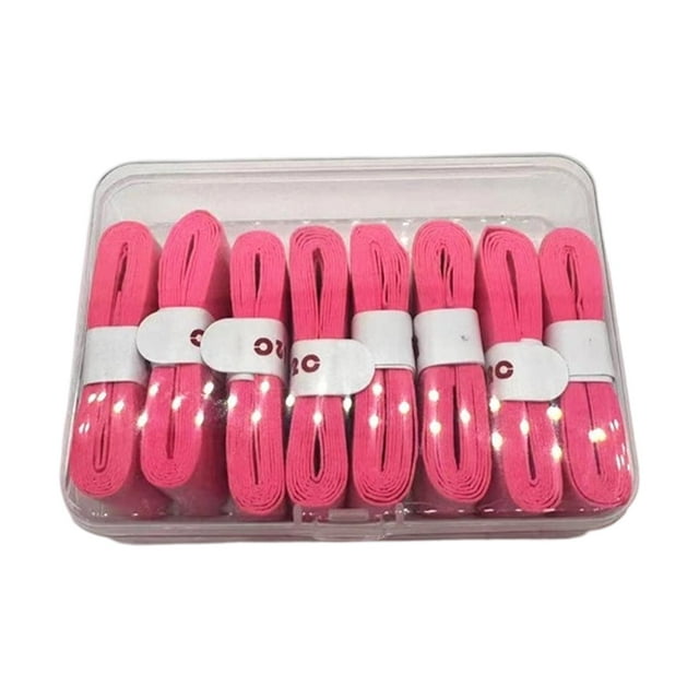 Colaxi 8x Racket Grip Tape Tennis Racket Overgrip Grip Soft Dry Feel for Badminton Pickleball Squash Anti Slip Cushioned Handle Wrap Dark Pink