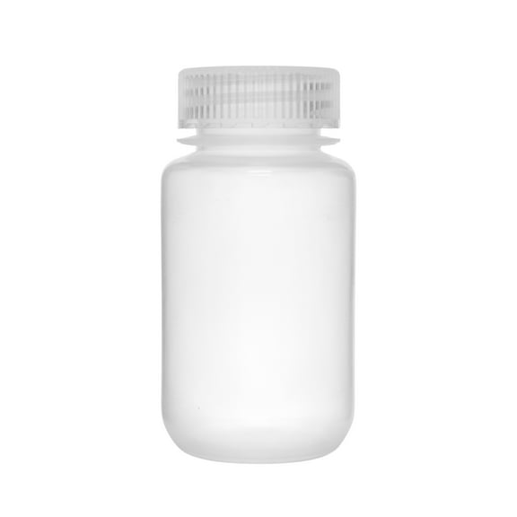Reagent Bottle, 125ml - Wide Mouth with Screw Cap - Polypropylene - Translucent - Eisco Labs