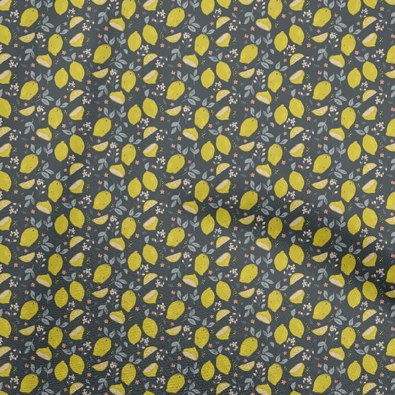oneOone Silk Tabby Lime Green Fabric Fruits Sewing Material Print Fabric By The Yard 42 Inch Wide