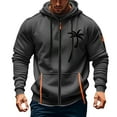 thumbnail image 1 of LUOGENLI Mens Hoodies Blanket Men's Casual Hoodies Sweatshirts Loose Fit Pullover Streetwear Graphic Print Hooded Sweatshirt for Autumn Winter Daily Wear Men's Fashion Hoodies Dark Gray Size XL, 1 of 4