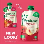 Beech-Nut Fruities Stage 2 Baby Food, Apple Peach & Strawberries, 3.5 oz Pouch