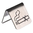 thumbnail image 3 of Wweixi Stainless Steel Table Top Tent Compliance Signs Modern and Eye-catching Silver Pattern 1Set, 3 of 6