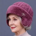 thumbnail image 6 of Yiasten Elderly Ladies Knitted Hat, Warm Winter Ear-Protecting Beanie with Soft Fleece Lining for Cold Days, 6 of 9