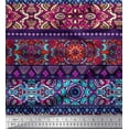 thumbnail image 1 of Soimoi Cotton Poplin Fabric Stripe,Mosaic & Mandala Kaleidoscope Fabric Prints By Yard 42 Inch Wide, 1 of 1