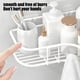 thumbnail image 5 of Lunxisen 1 Pcs Wall Mounted Bathroom Shelf Storage Rack Toilet Washstand Double Layer Simple Storage Rack Kitchen Counter Metal Storage Wall Storage Rack Bath Shelf, 5 of 6