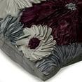 thumbnail image 2 of Pillow Sham Euro, Purple Euro Pillow Covers 26x26 inch (65x65 cm), Silk European Pillow Shams, Nature & Floral, Ribbon Embroidery, Dandelion, Modern Euro Shams - Glory In The Flowers, 2 of 3