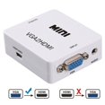 thumbnail image 1 of EZONEDEAL VGA To HDMI Converter 1080P HD Adapter With Audio Cable For HDTV PC Laptop TV US, 1 of 5