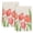 Pink, Green, Off-White, variant on Pink Tulip Kitchen Towels Set of 2, Spring Floral Summer Botanical Vintage Gray Absorbent Dish Towels for Kitchen, Microfiber Hand Towel, Quick Drying Tea Towel for Cleaning Decorative Dishcloths