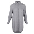 thumbnail image 2 of Vestido de Camisa de Gasa con Botones de Manga Larga para Mujer Blusa Informal de Talla Grande METRO Baoblaze  vestido largo de gasa, 2 of 6