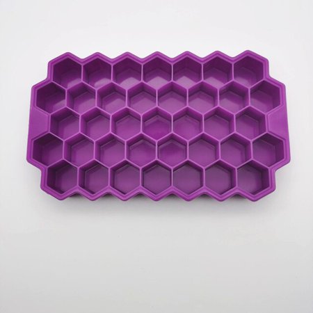 

VIRSY 20Pcs/lot 37 Cells 9 Colors Honeycomb Ice Cube Trays With Removable Lids Silica Gel Ice Cube Mold BPA Free Kitchen Accessories