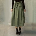 thumbnail image 4 of Landzoo Women's A Line Umbrella Skirt Bow Skirt Large Skirt Slim Waist Skirt Cozy Distinctive Women's Skirt, 4 of 6