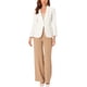 thumbnail image 2 of CHAQUETA BLAZER DE OFICINA PARA MUJERES INSPIRADA EN CHIC, CON SOLAPA, MANGAS LARGAS Y BOLSILLOS, COLOR BLANCO, 2 of 6