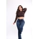 thumbnail image 4 of Jeans Campana Mezclilla Stretch Savi SB4719 Mujer Tiro Alto, 4 of 6