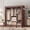 Coffee - colored, variant on LISHBIE Portable Closet, Portable Wardrobe for Hanging Clothes, with 3 Hanging Rods, 6 Storage Shelves and 18 Side Pockets, Black Closet, Easy to Assemble, Sturdy and Stable