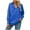 Blue-Fashion Sweatshirts, variant on Xcmzpl Women's Hoodies Loose Fit Solid Color Hooded Sweatshirt Travel Sweater Tops Cotton Long Sleeve Shirts Fall Clothes