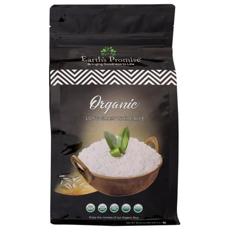 Pack of 5, Earths Promise Organic Long Grain White Rice, 2 lb