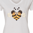 thumbnail image 4 of Inktastic Valentine's Day Bumble Bees Women's V-Neck T-Shirt, 4 of 5