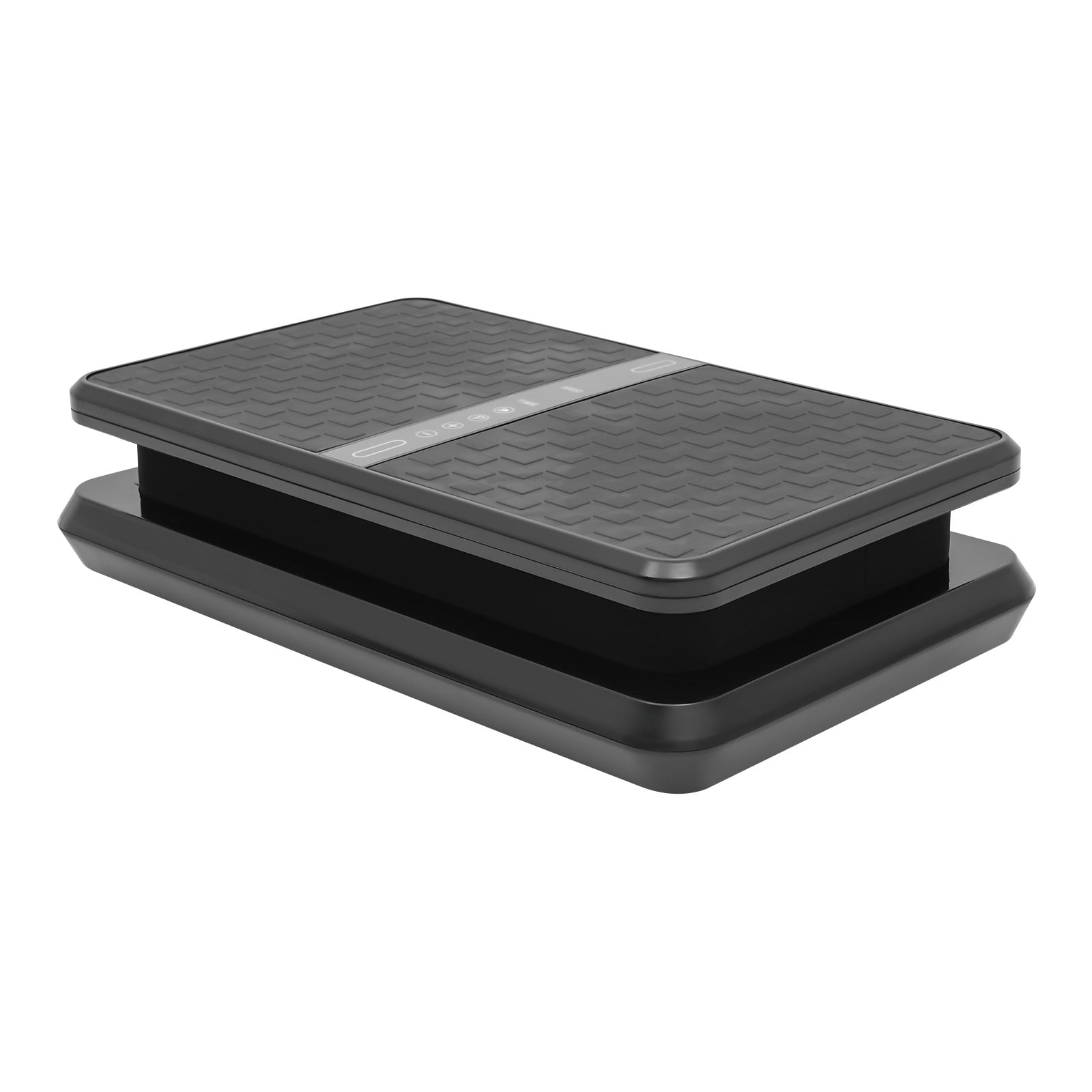 ToppiJoy Vibration Plate Exercise Machine, Remote Whole Body Workout Vibration Platform Loop Bands for Weight Loss, Shaping Black