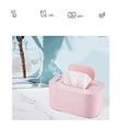 thumbnail image 3 of New Baby Wipe Warmer Wet Towel Dispenser Napkin Warming Box Household/car Use Mini Wipe Box Wipe White, 3 of 5