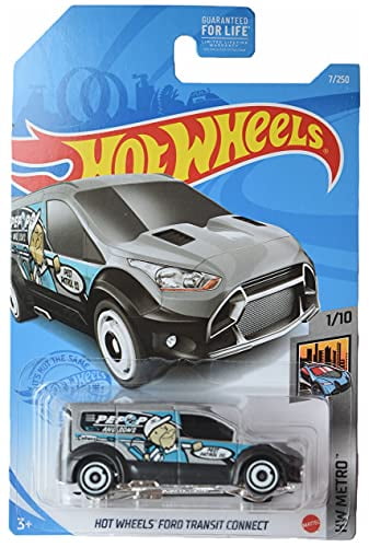 Hot wheels 3 van set Ford Transit Connect USA cards including 2 exclusives 