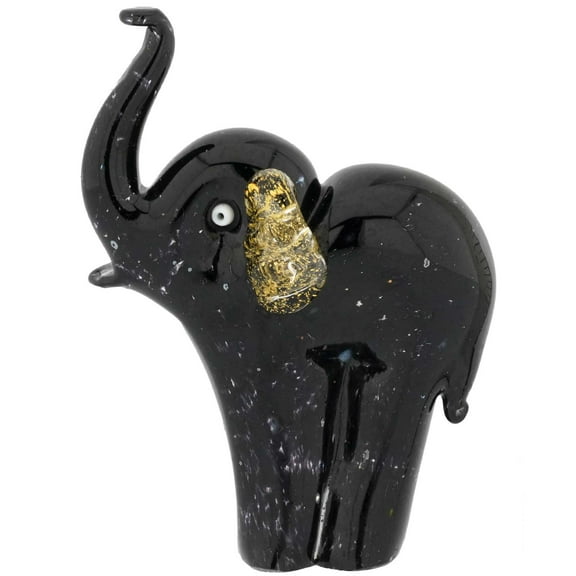 GlassOfVenice Murano Glass Bullicante Elephant - Red