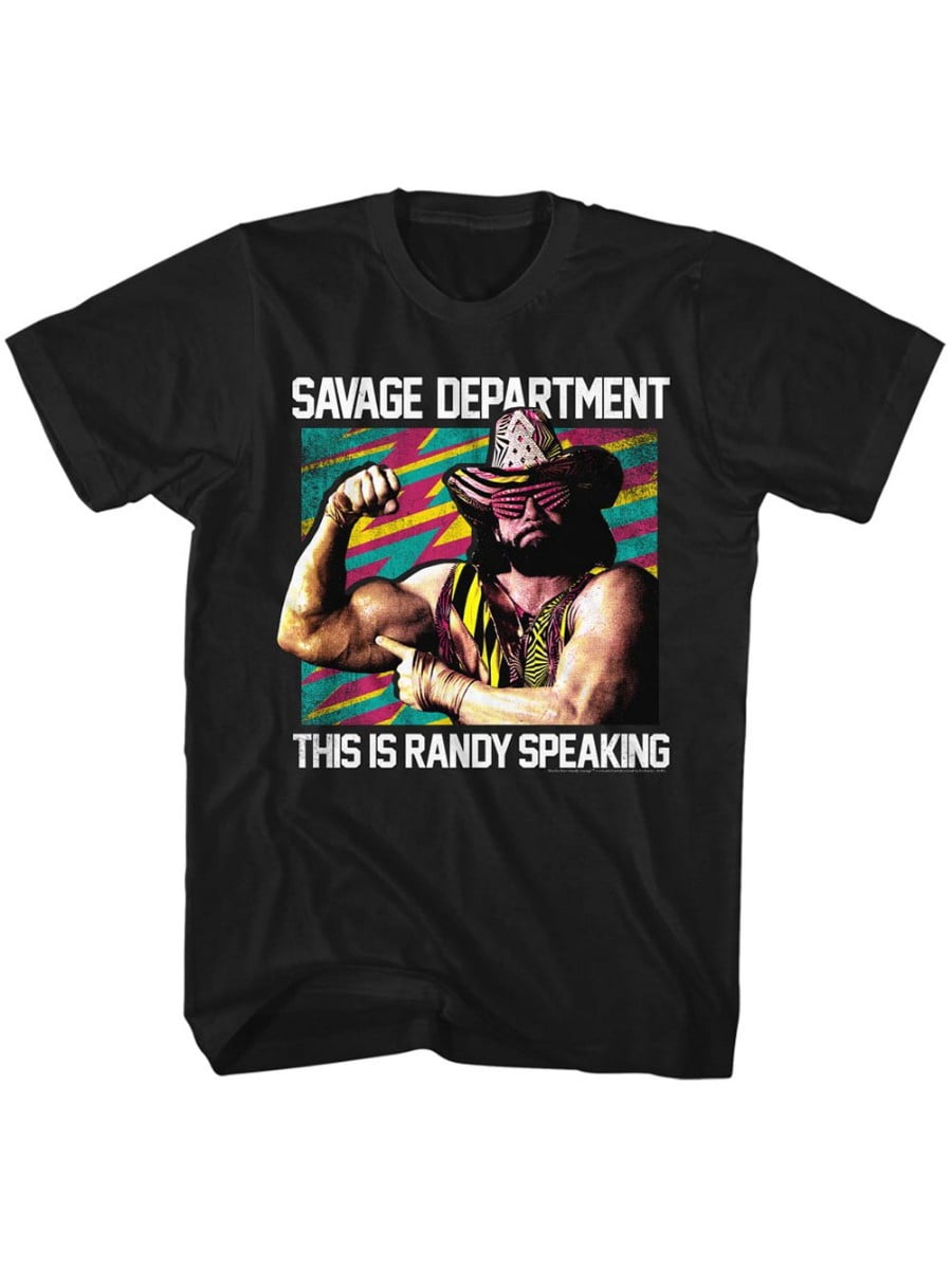 MACHO MAN T Shirt SAVAGE DEPT ADULT Short Sleeve