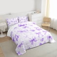 thumbnail image 3 of Castle Fairy Cute Girly Bow Knot Twin Comforter Sets,Cartoon Bowtie Cherry Bedding Set, 3 of 8