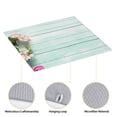 thumbnail image 4 of Xecao Flowers And Turquoise Wooden Print Dish Drying Mat for Kitchen Counter,Absorbent Coffee Bar Mat, Dish Drainer Rack Mats,Dining Room Decoration, 4 of 8