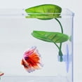 thumbnail image 4 of BESTYASH 2PCS Betta Fish Leaf Hammock Light Green PVC Betta Fish Accessories for Resting Bed, 4 of 8