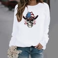thumbnail image 4 of SELONE Long Sleeve Shirts for Women Fourth of July Print Letter Pullover Crewneck Tops Patriotic Graphic Clothes, 4 of 5