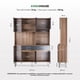 thumbnail image 5 of Rack Alacena de Cocina de Madera con 10 Puertas 2 Cajones Mueble Organizador Multiusos para el Hogar, 5 of 8