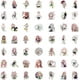 thumbnail image 2 of 50pcs Kanroji Mitsuri Stickers for Laptop, Cute Anime Girl Stickers for Teens, Kawaii Cartoon Waterproof Vinyl Decals for Water Bottles Phone Notebook, 2 of 4