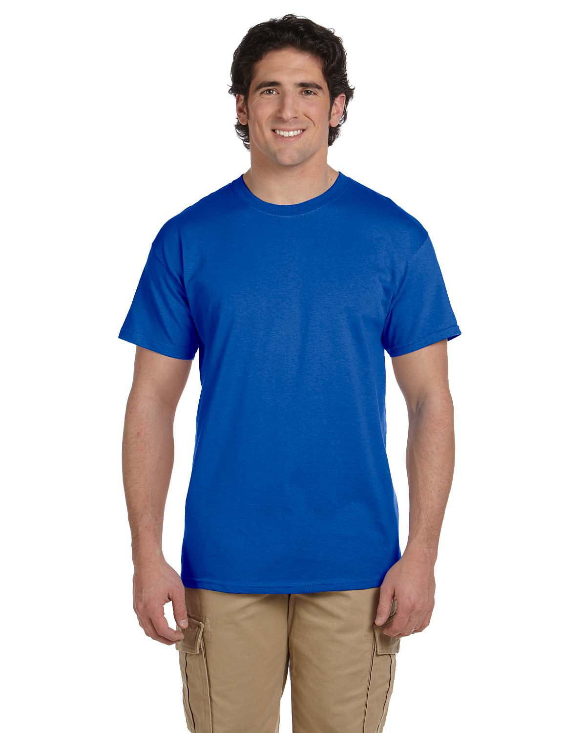 XL Sand Gildan Mens Seamless Double Needle T-Shirt Pack of 5 