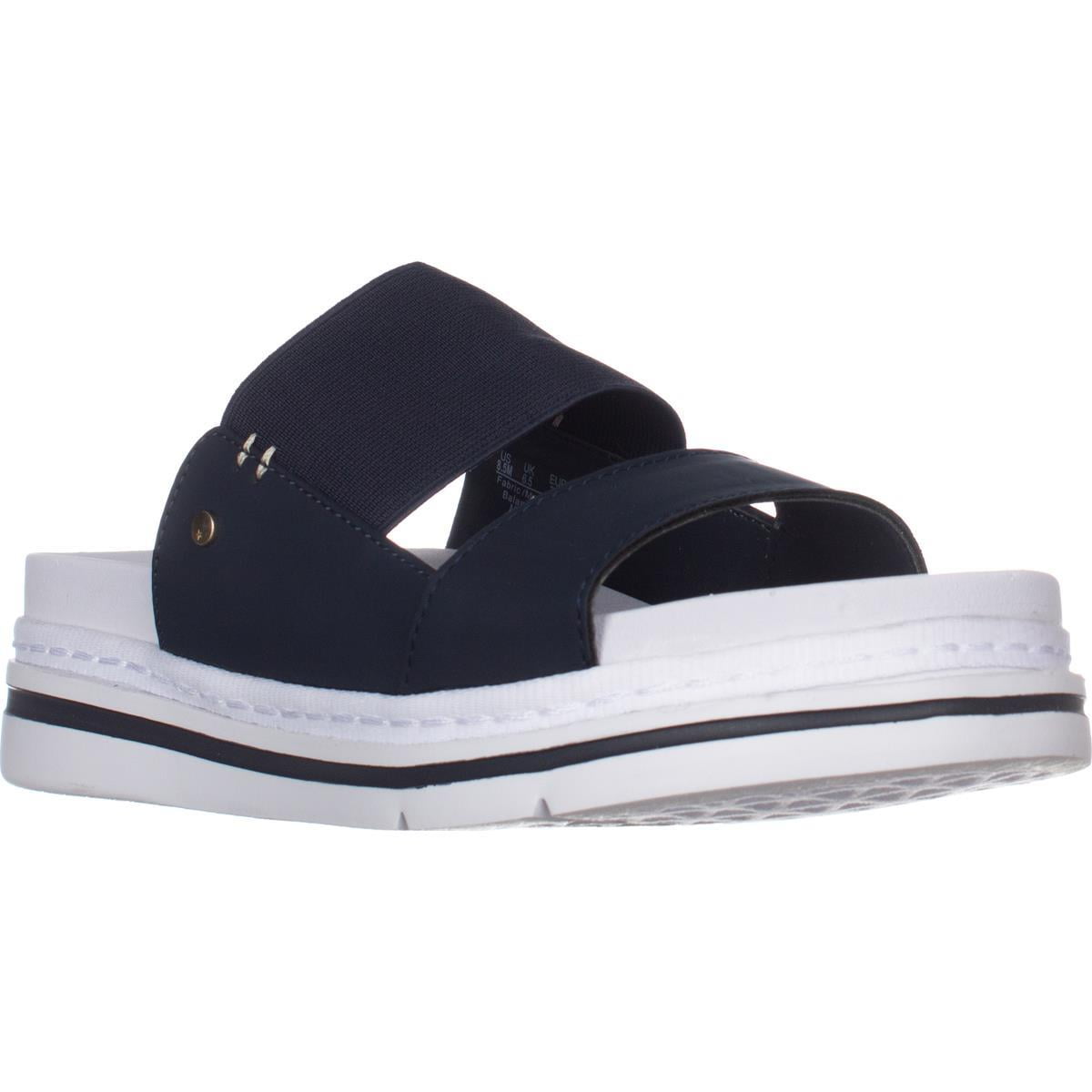 Dr. Scholl's Shoes - Womens Dr. Scholls Blink Slide Platform Sandals, Navy - Walmart.com 